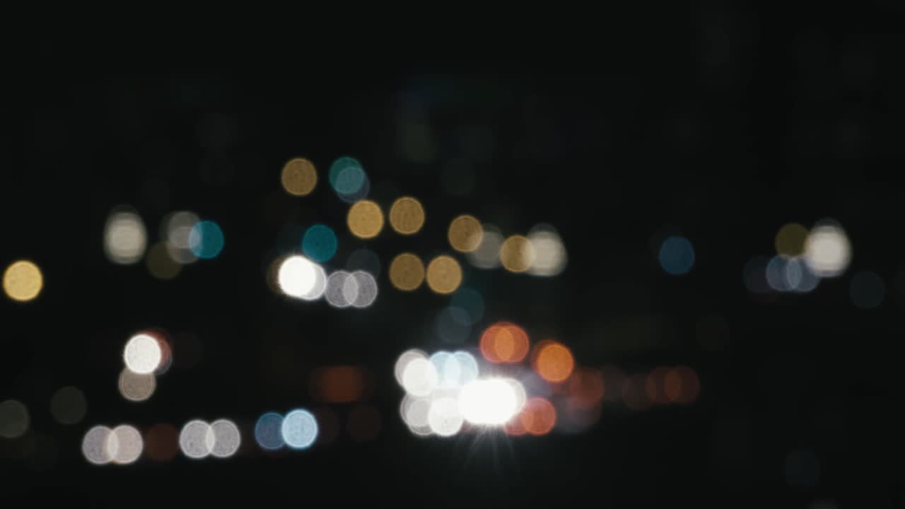 Schuylkill Expressway seen from South Street Bridge, rush hour, 30th street, shallow focus bokeh