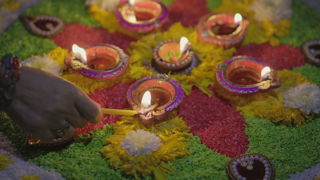 Diwali is a festival of lights celebrations by Hindus , Jains, Sikhs and some