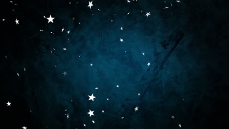 animación de estrellas de navidad cayendo sobre un fondo negro