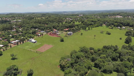 rural area of hohenau, itapúa, paraguay, seen from above by a drone.