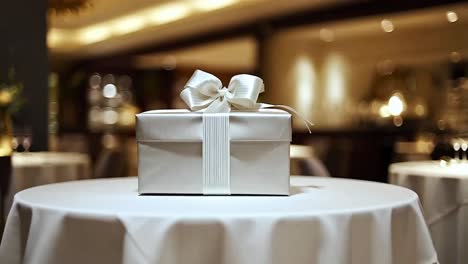 gift on a table