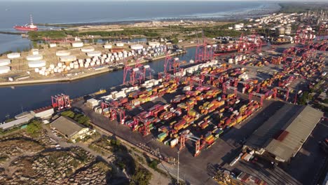 port and logistic center of buenos aires in argentina