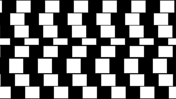 Abstract background with geometric optical illusion pattern.