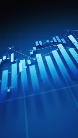 statistical graph with business finance concept, 3d rendering.