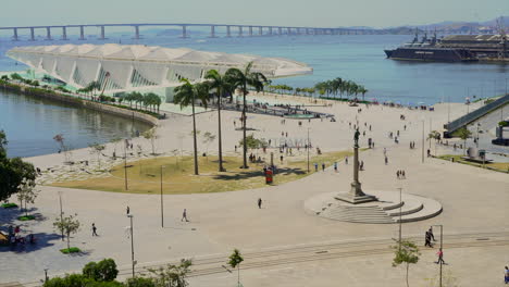 Museo-Timelapse-Del-Mañana,-Río-De-Janeiro,-Brasil