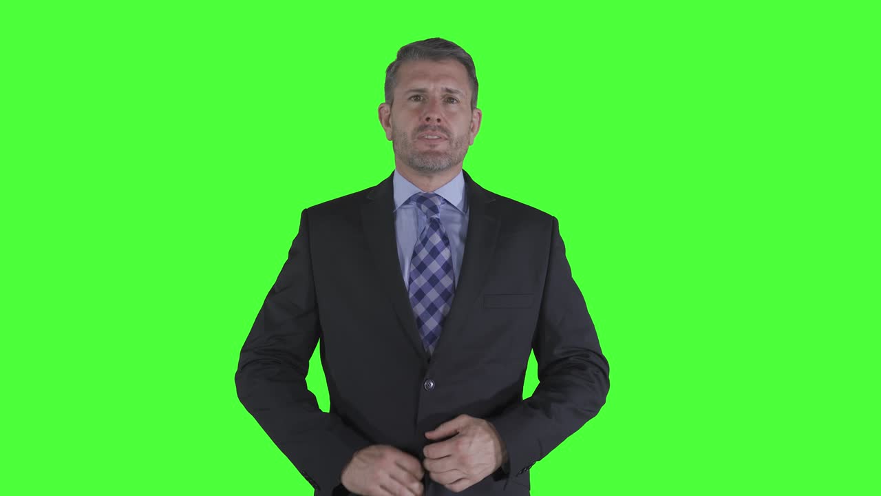 백인 사업가 의 정식 의복 을 정리