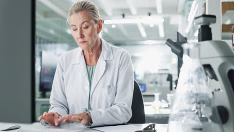 scientist working in a modern laboratory