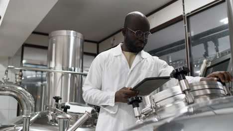 man working at the factory