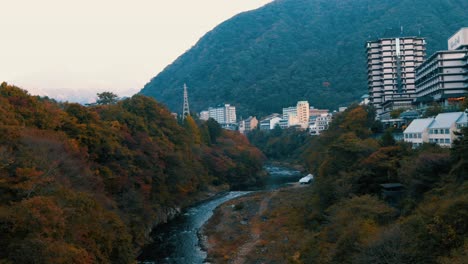 beautiful view of the city of the park