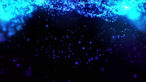 fondo de partículas azules abstractas