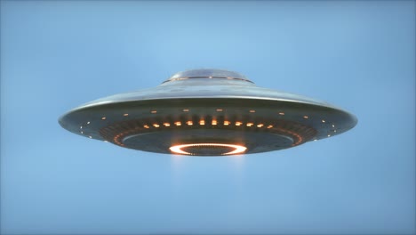 unidentified flying object - clipping path included - seamless looping