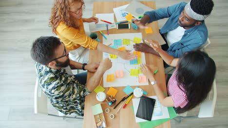 reunión de equipo de colaboración