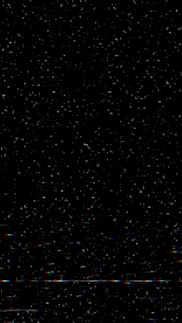 Rumore statico di televisione analogica con effetti glitch