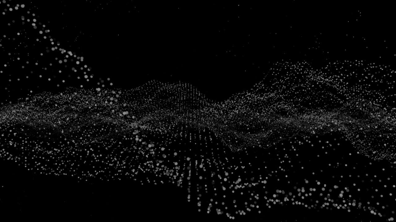 Dots and lines on the dark background