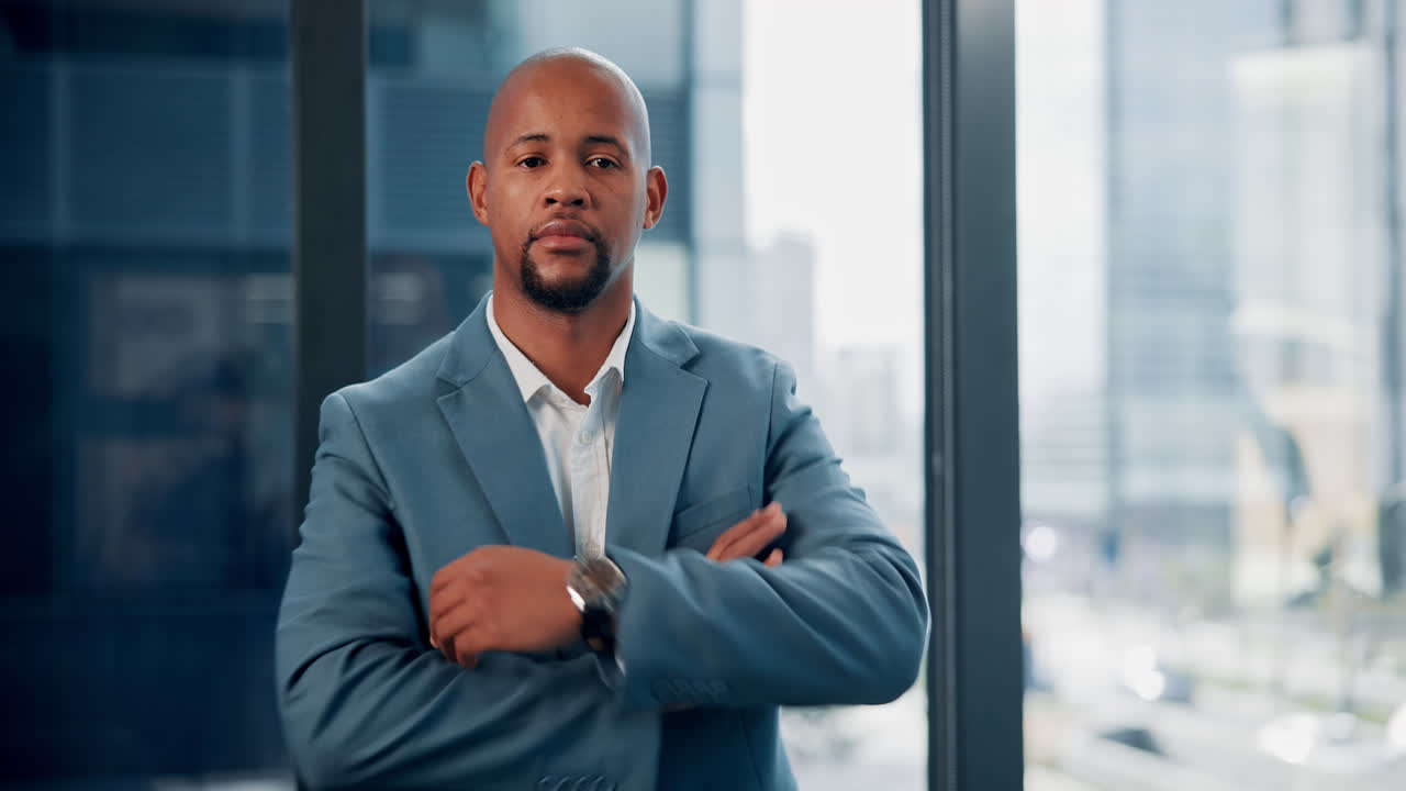 retrato de un hombre de negocios confiado