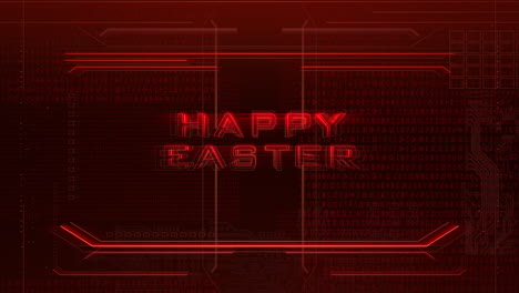 Animation-text-Happy-Easter-and-cyberpunk-animation-background-with-computer-chip-and-neon-lights-1