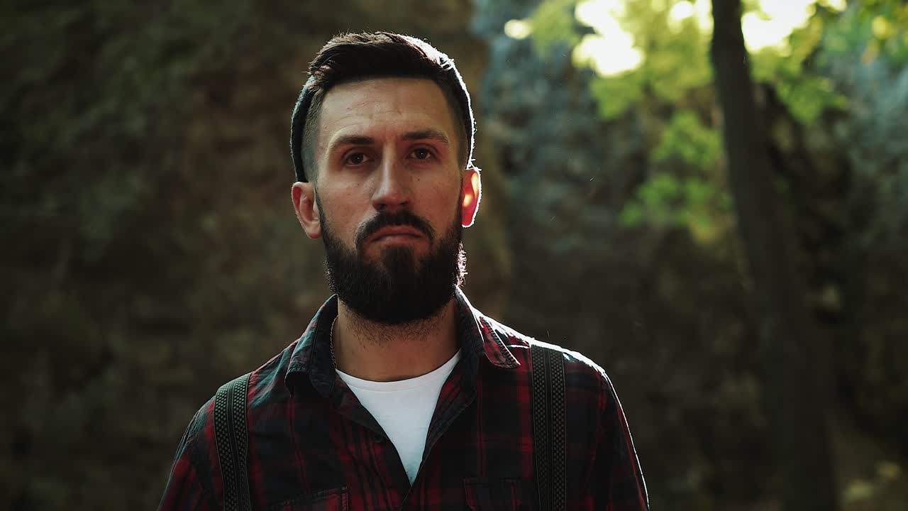 Portrait of a Lumberjack with Axe