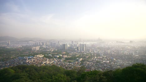 seoul skyline at sunset 03