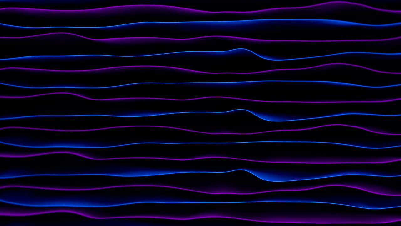 Abstract technology themed animation with undulating waves.