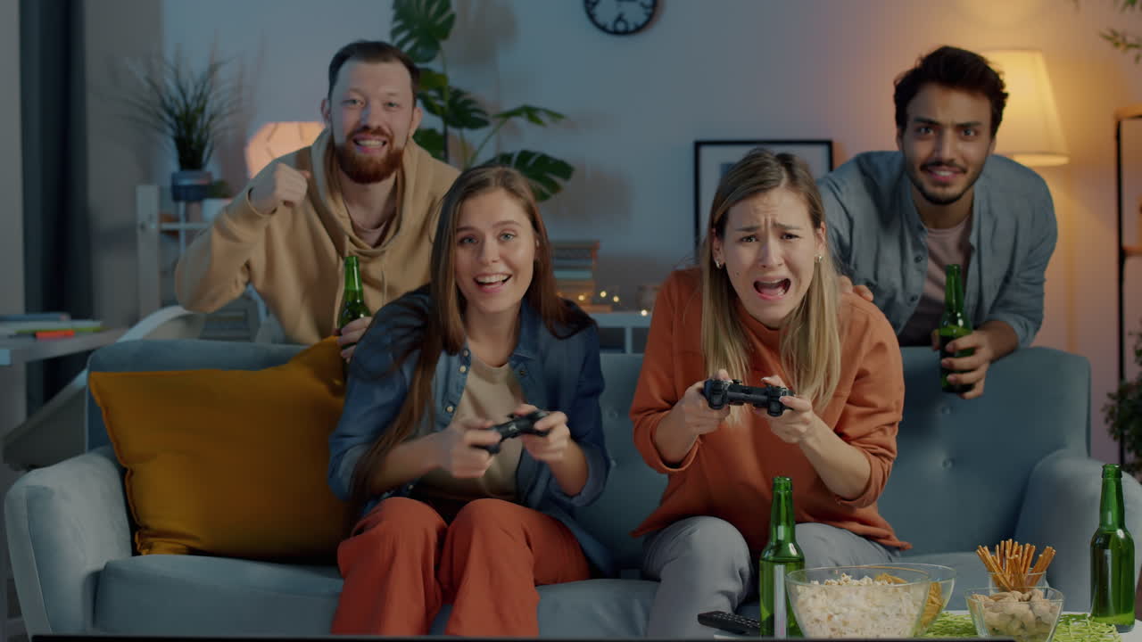 noche de juegos de amigos