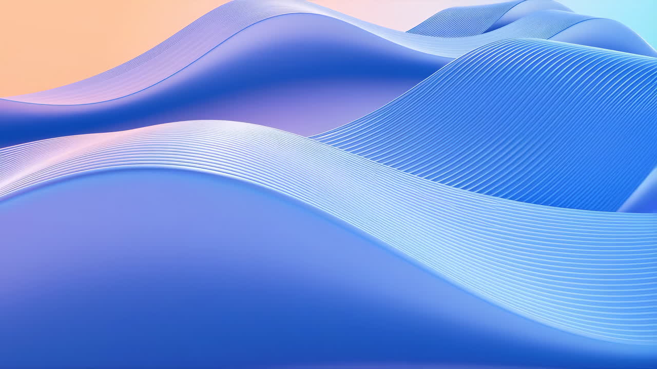 Abstract Blue and Purple Wavy Lines Background | Premium Stock Video ...