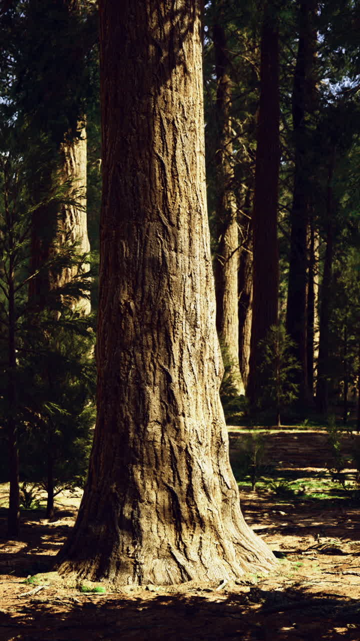 Majestic tree standing tall in a serene forest environment during daylight