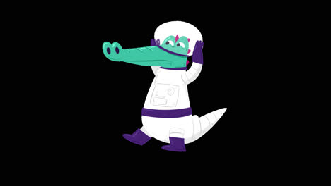 crocodile astronaut