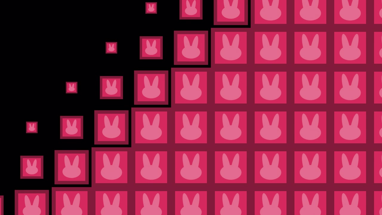 Rabbit Block tile wave Transitions. 1080p - 30 fps - Alpha Channel (7)