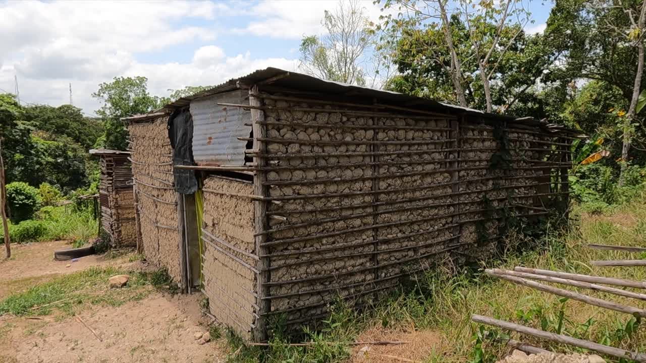 Wattle and daub home in Caripito, Venezuela, evokes simplicity and nature