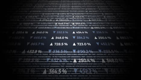 datos y estadísticas de informes, animación con diagramas gráficos.