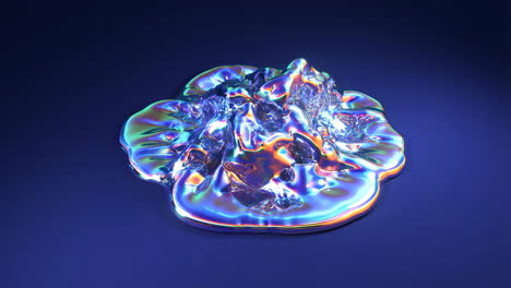 iridescent holographic liquid abstract