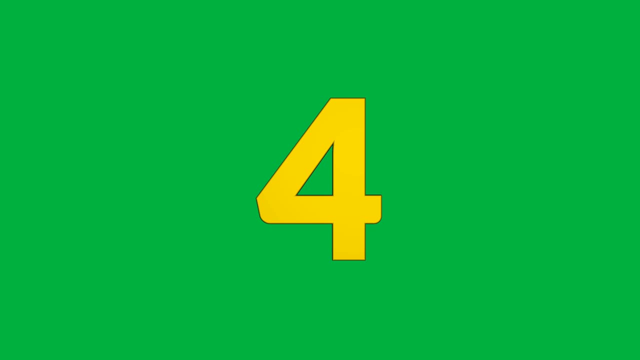 4K. real time countdown golden numerals counting from 9 to year 2022 greeting during new year eve countdown celebration with colorful confetti explodes ribbon from beside on green screen with zoom in