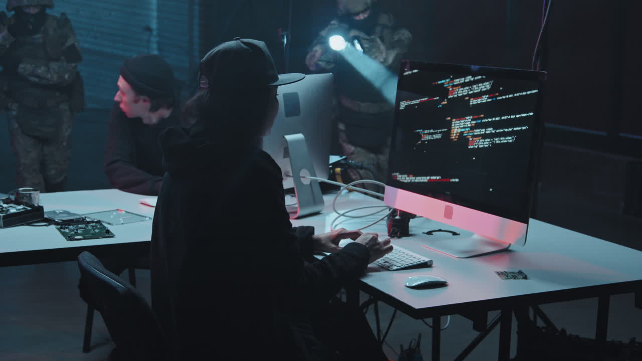 SWAT Team Arresting Hackers