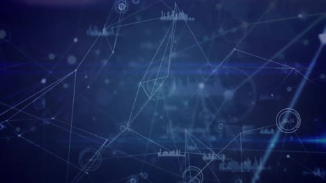 animación del procesamiento de datos digitales a través de una placa de circuitos informáticos