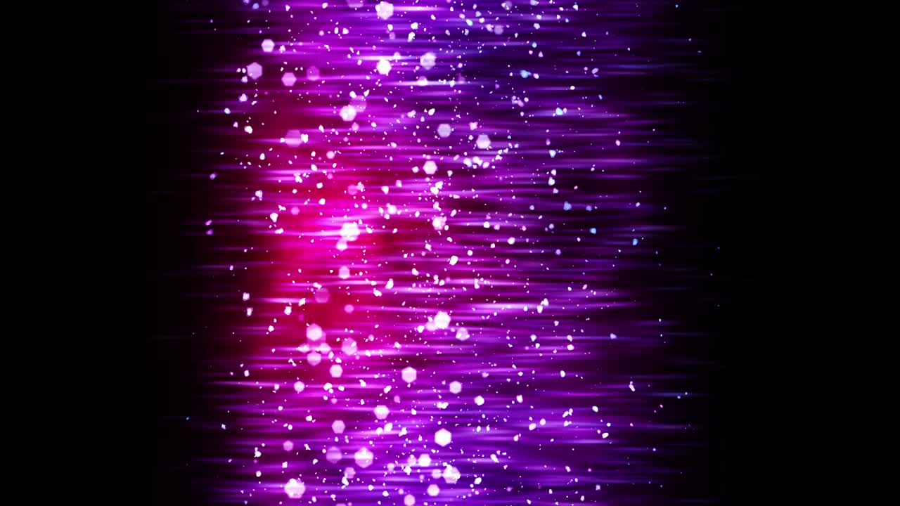 Luxury shine lights with blinking particles. Glitter vintage loop animation. Circular. Hexagonal. Linear. Screen decorations concept. Purple and red.