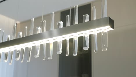 contemporary crystal pendant light fixture