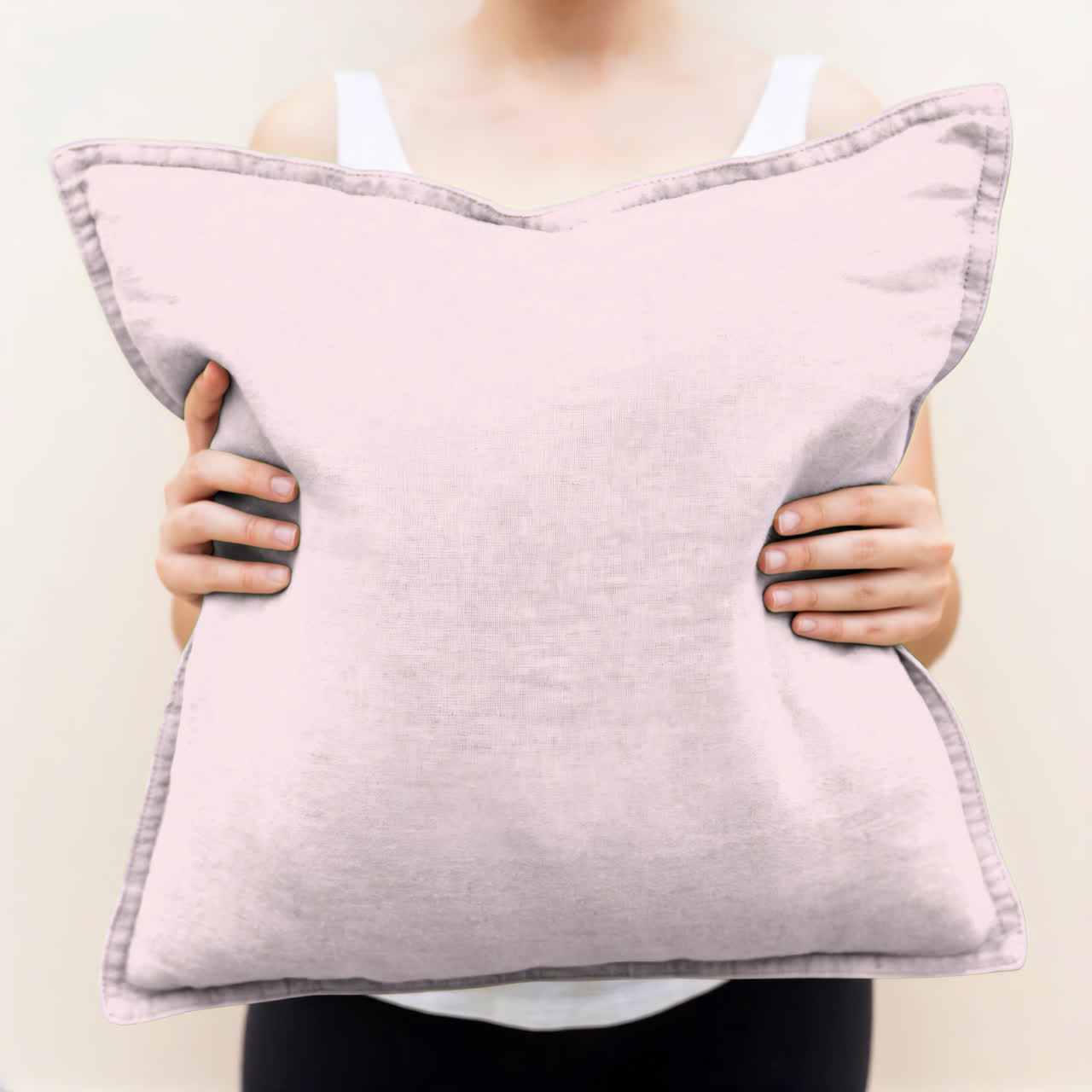 Decorative cushion live mockup animated overlay, transparent 4K video, alpha channel, ProRes 4444