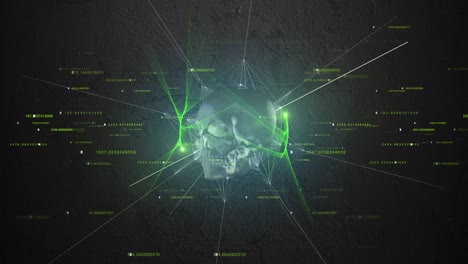 abstract skull background 4k