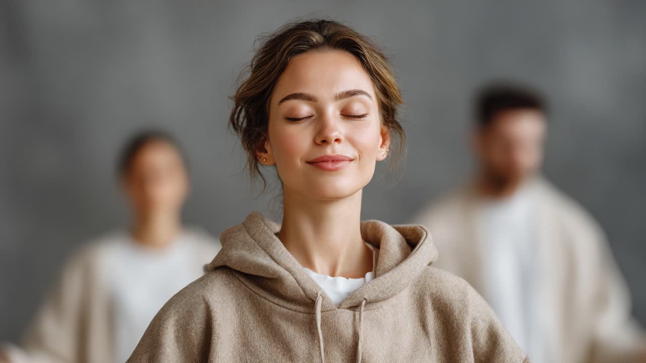 A Journey of Serenity: Captivating Expressions of Calmness and Joy Through Mindfulness in a Group Setting