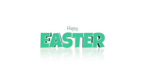 Cartoon-green-Happy-Easter-text-on-white-gradient