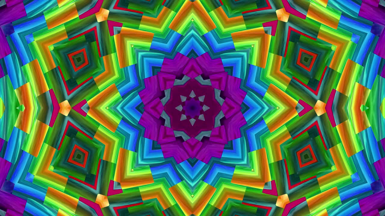 la animación abstracta, el fondo líquido, la hermosa película de pintura digital, la película de fondo abstracto, el video de stock de animación de kaleidoscopio.
