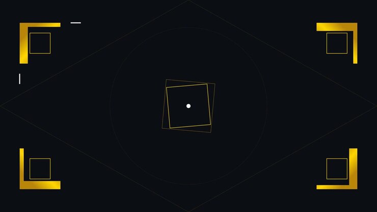 Abstract Geometric Motion Graphics with Rotating Squares