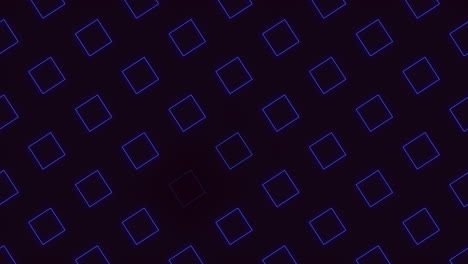 A-Neon-Blue-Cubes-On-A-Black-Background