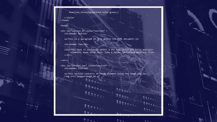 Animation of ai text and data processing over cityscape