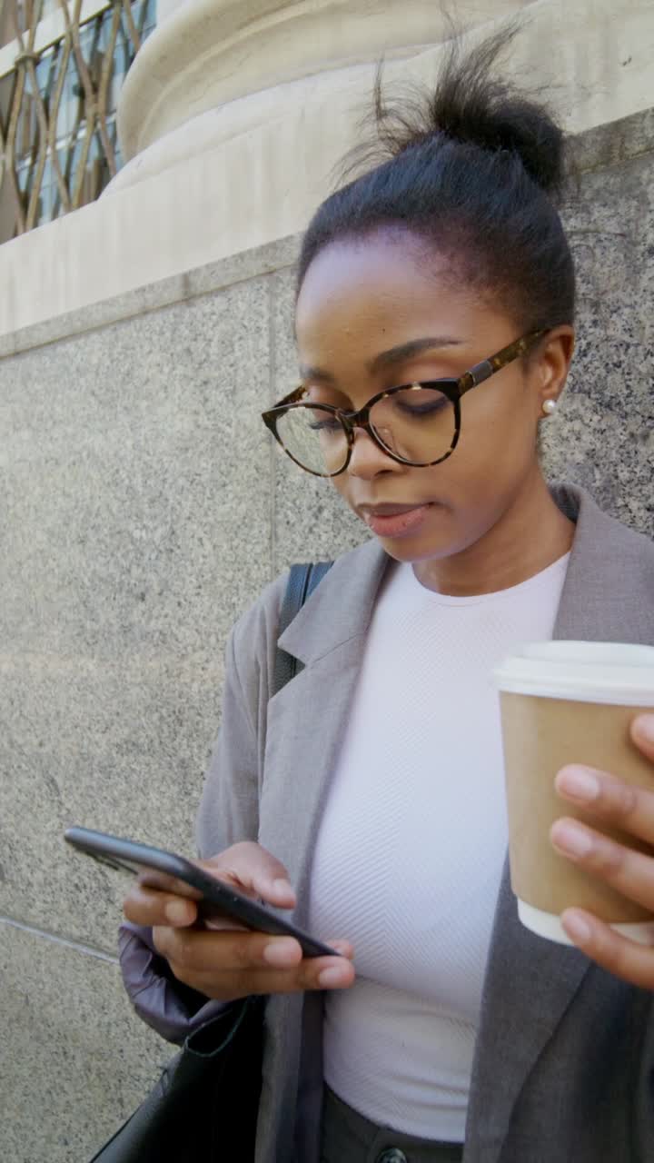 Business Woman Using Smartphone