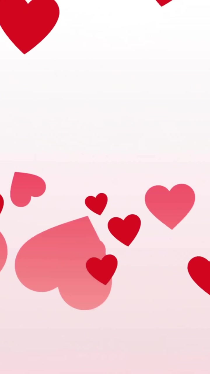 Animazione di cuori rossi su sfondo rosa