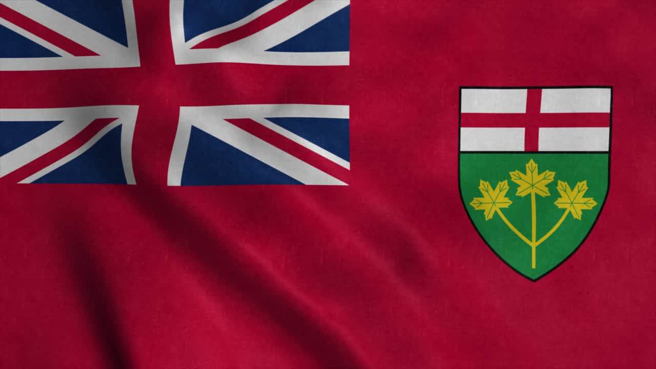 온타리오, 캐나다의 발, 바람에 흔들리는 현실적인 발 배경