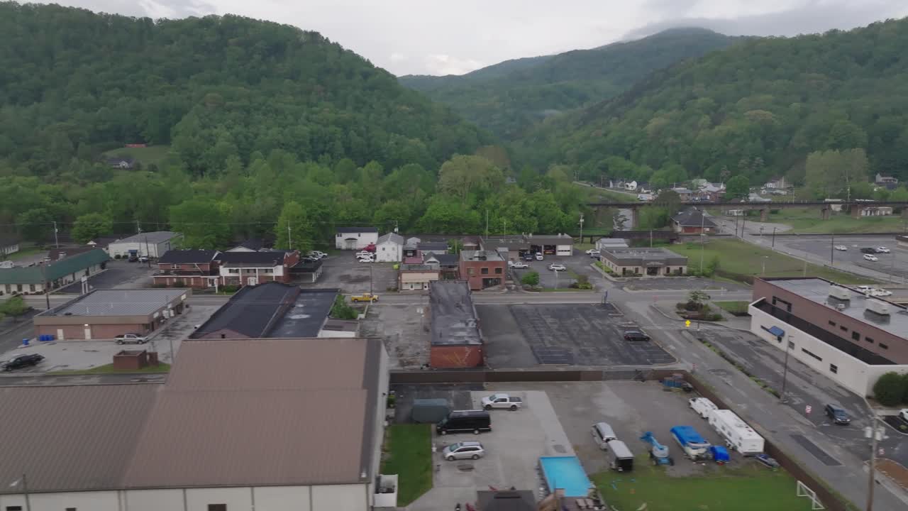 Aerial Rocky Top Tennessee left to right