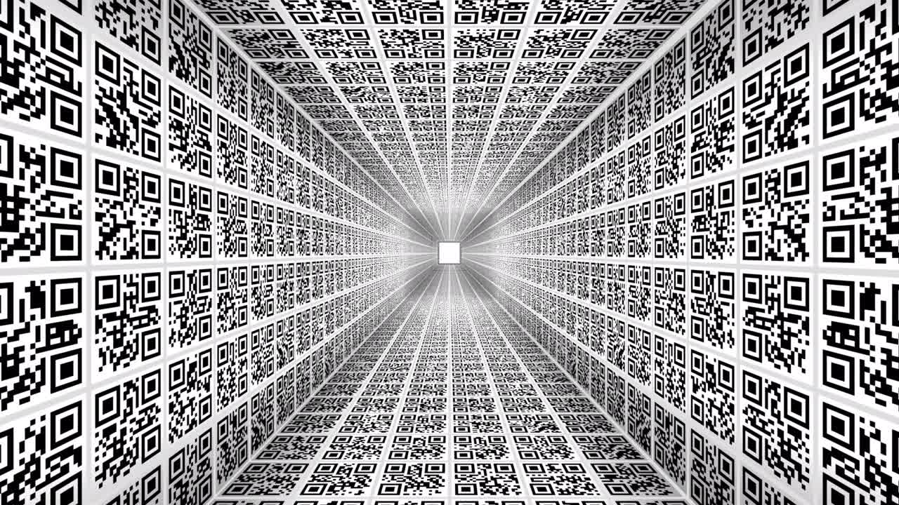 QR CODE tunnel background