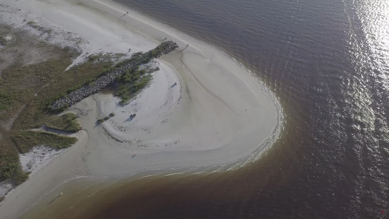 playa de florida desde un dron